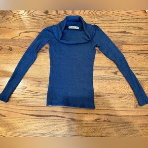 Michael Stars Navy Cowl Neck Top